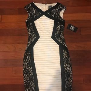 🆕 JAX MATTE JERSEY LACE-SIDE DRESS